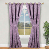 Leaves Room Darkening Washable Blackout Curtain Panels, Set of 2