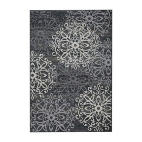 Leigh Traditional Floral Scroll Indoor Area Rug or Runner Rug Or Door Mat