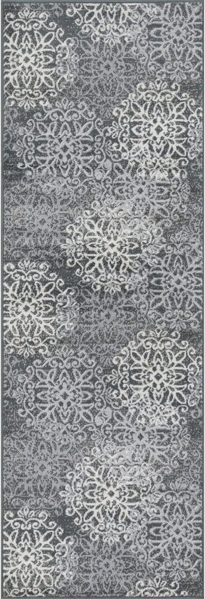 Leigh Traditional Floral Scroll Indoor Area Rug or Runner Rug Or Door Mat