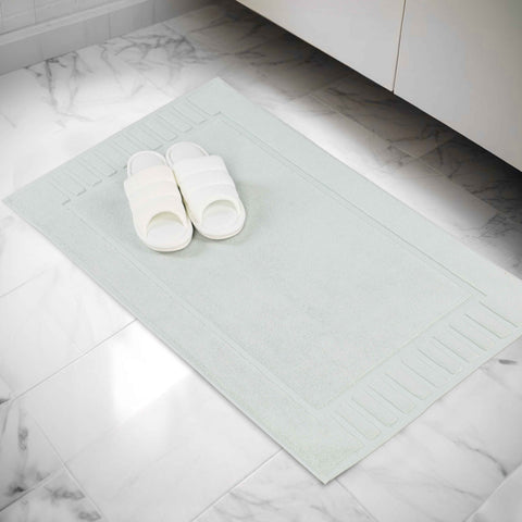 Leo Cotton Modern Absorbent Heavy Washable Bath Mat Set of 2
