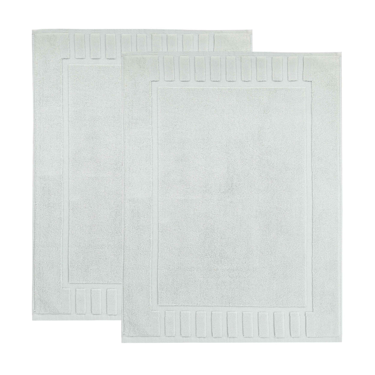 Leo Cotton Modern Absorbent Heavy Washable Bath Mat Set of 2