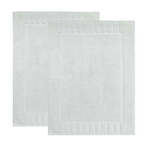 Leo Cotton Modern Absorbent Heavy Washable Bath Mat Set of 2