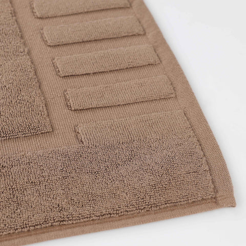 Leo Cotton Modern Absorbent Heavy Washable Bath Mat Set of 2