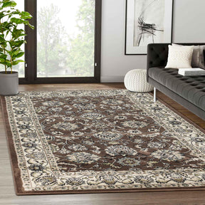 Lille Traditional Elegant Floral Textured Indoor Area Rug