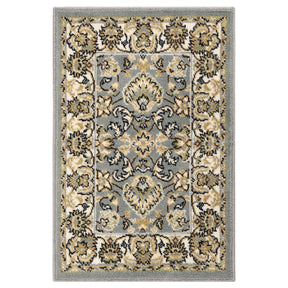 Lille Traditional Elegant Floral Textured Indoor Area Rug
