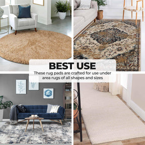 Lima Non-Slip Floor Grip Protector Felt and Rubber Indoor Area Rug Pad