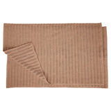 Eco-Friendly Cotton Textured Stripes Bath Mat Set of 2