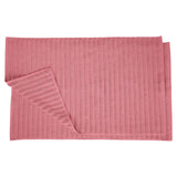 Eco-Friendly Cotton Textured Stripes Bath Mat Set of 2