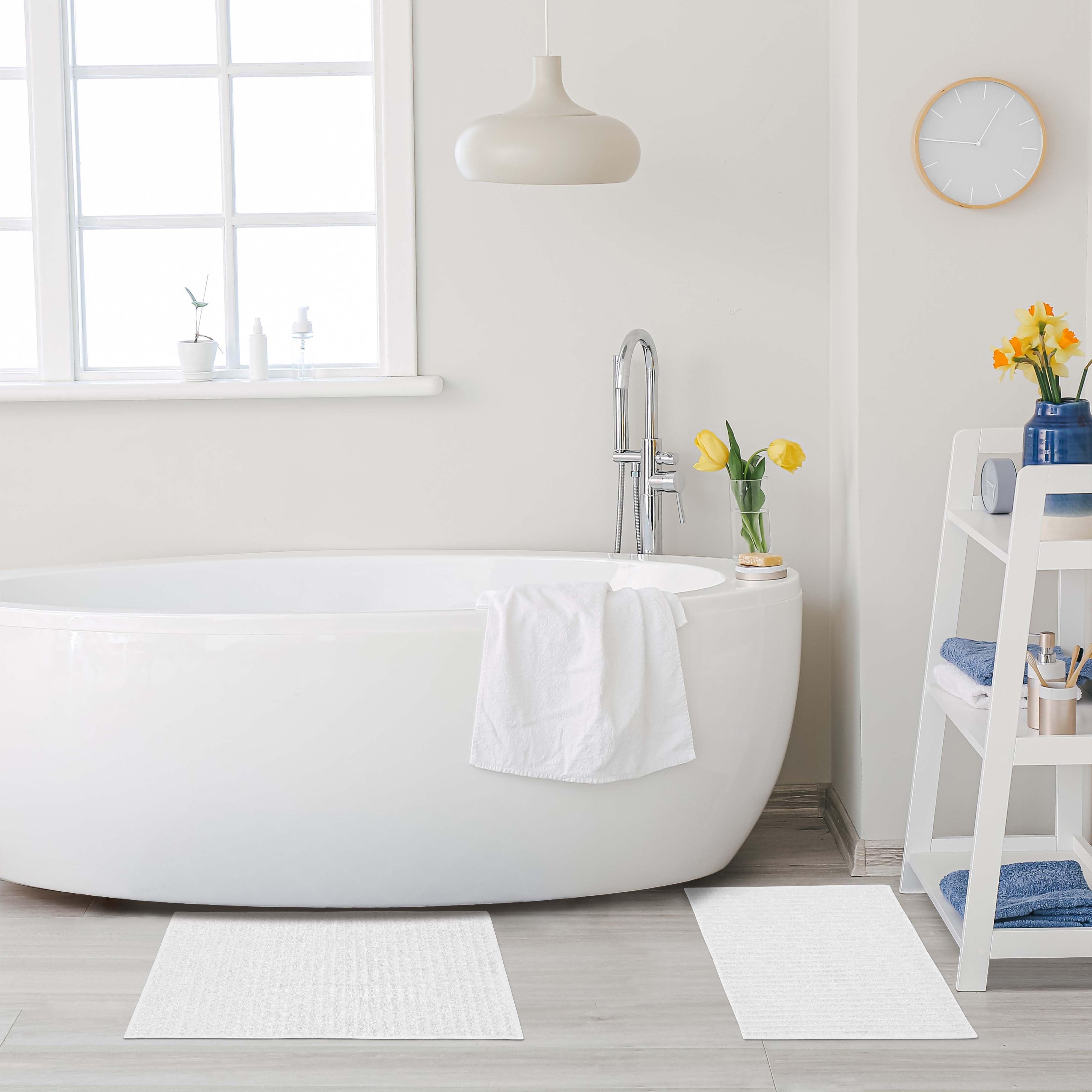 Lined 100% Cotton 1000 GSM 2-Piece Bath Mat Set