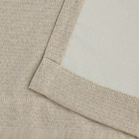 Linen Pattern Washable Room Darkening Blackout Curtains Set 26" - 8 Pieces