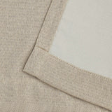 Linen Pattern Washable Room Darkening Blackout Curtains Set 26" - 4 Pieces