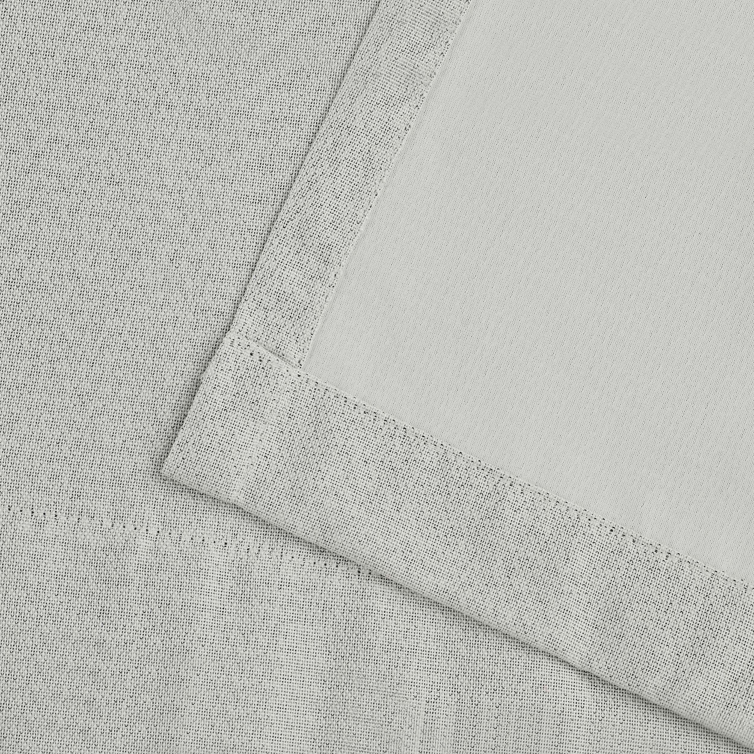 Linen Pattern Washable Room Darkening Blackout Curtains Set 26" - 4 Pieces