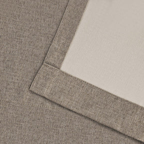Linen Pattern Washable Room Darkening Blackout Curtains Set 26" - 8 Pieces