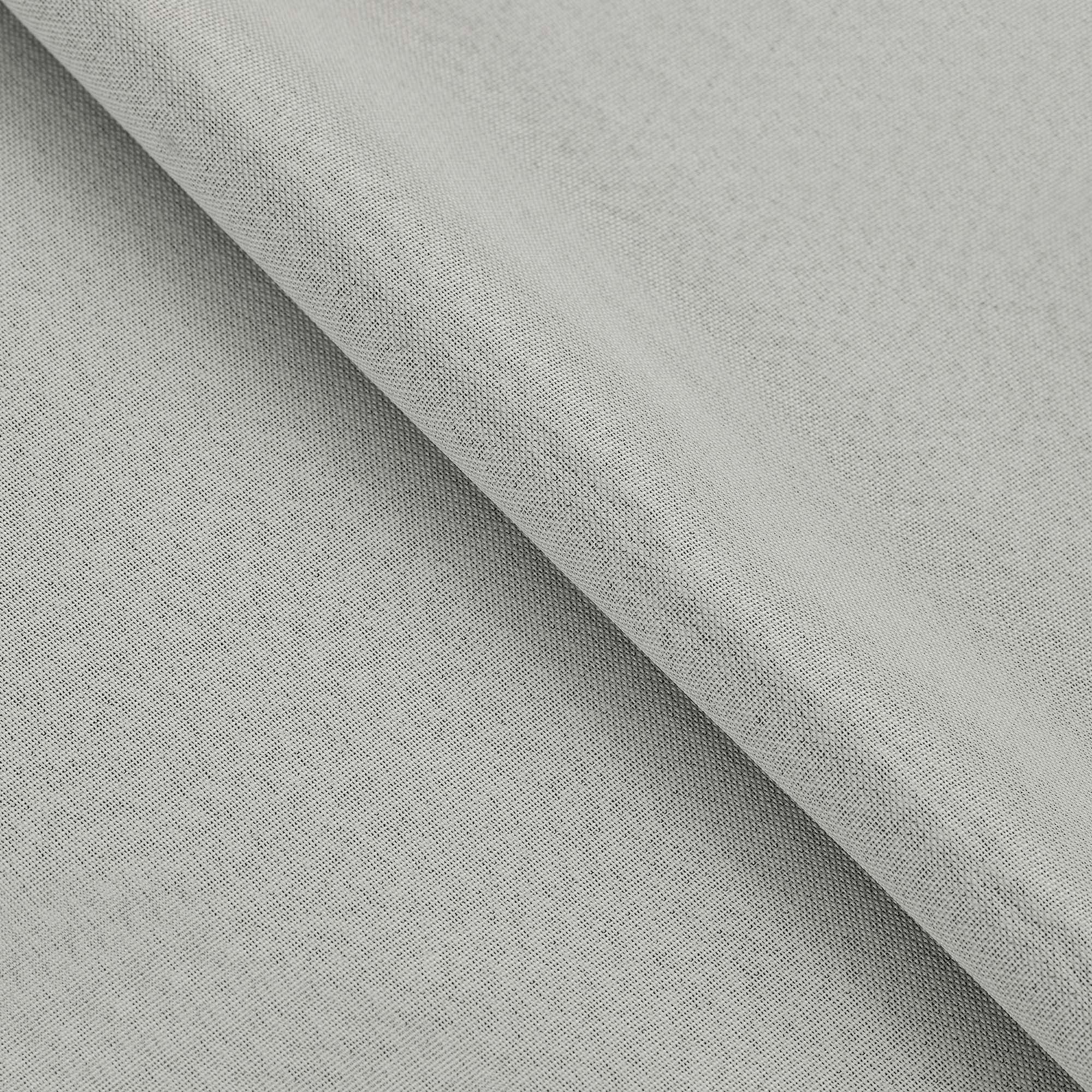 Linen Pattern Washable Room Darkening Blackout Curtain Set 42" - 8 Pieces