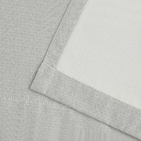 Linen Pattern Washable Room Darkening Blackout Curtain Set 42" - 8 Pieces