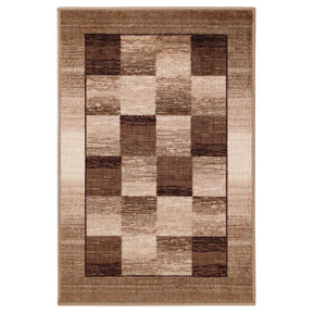 Lockwood Color Block Non-Slip Washable Indoor Area Rug or Runner