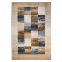 Lockwood Color Block Non-Slip Washable Indoor Area Rug or Runner