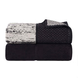 Lodie Cotton Jacquard Solid and Two-Toned Bath Sheet Set of 2