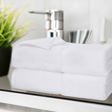 Lodie Cotton Jacquard Solid and Two-Toned Bath Sheet Set of 2