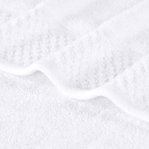 Lodie Cotton Jacquard Solid and Two-Toned Bath Towel Set of 4