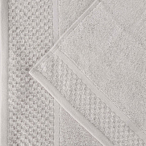 Lodie Cotton Jacquard Solid and Two-Toned Face Towel Washcloth Set of 12