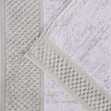 Lodie Cotton Jacquard Solid and Two-Toned Face Towel Washcloth Set of 12