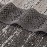 Lodie Cotton Jacquard Solid and Two-Toned Face Towel Washcloth Set of 12