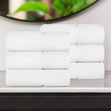 Lodie Cotton Jacquard Solid and Two-Toned Hand Towel Set of 6