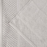Lodie Cotton Plush Absorbent Jacquard Solid 3 Piece Assorted Towel Set