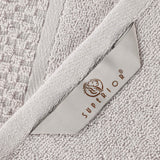Lodie Cotton Plush Absorbent Jacquard Solid 3 Piece Assorted Towel Set