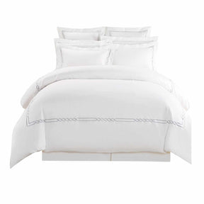Lorenz Embroidered Cotton Duvet Cover Set