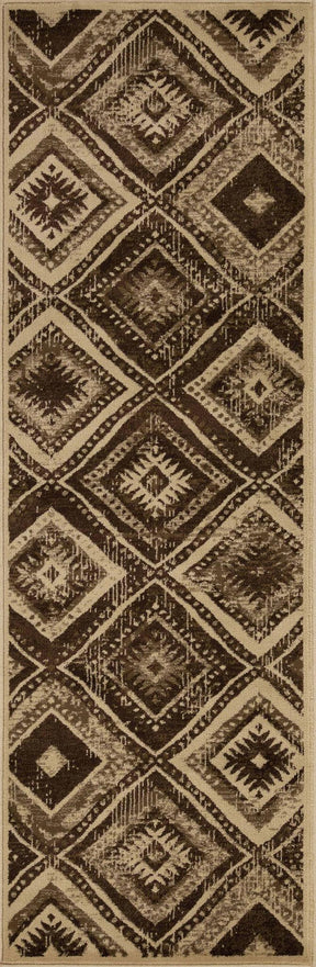 Losange Southwestern Diamonds Indoor Area Rugs or Runner Rug