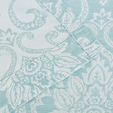 Lotus Jacquard Floral Damask Semi Sheer Curtain Panel Set