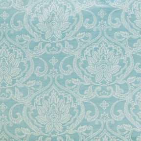 Lotus Jacquard Floral Damask Semi Sheer Curtain Panel Set