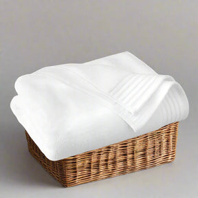 Egyptian Cotton White Towel - Set of 6 (2 Hand Towels + 2 Face Towels + 2 Bath Towels)