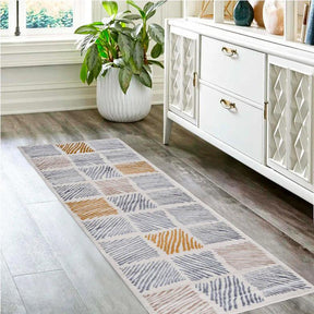 Lysandra Geometric Indoor Area Rugs Or Runner Rug Grey
