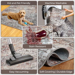 Macaw Diamond Lattice Non-Slip Washable Indoor Area Rugs or Runner Rug