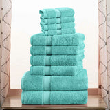 10-Piece Egyptian Cotton Plush Towel Set - Madison