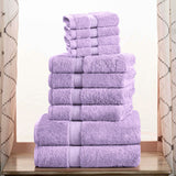 Madison Egyptian Cotton Pile Plush Heavyweight 10 Piece Towel Set