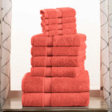 10-Piece Egyptian Cotton Plush Towel Set - Madison