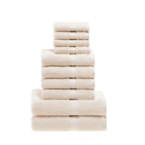 10-Piece Egyptian Cotton Plush Towel Set - Madison