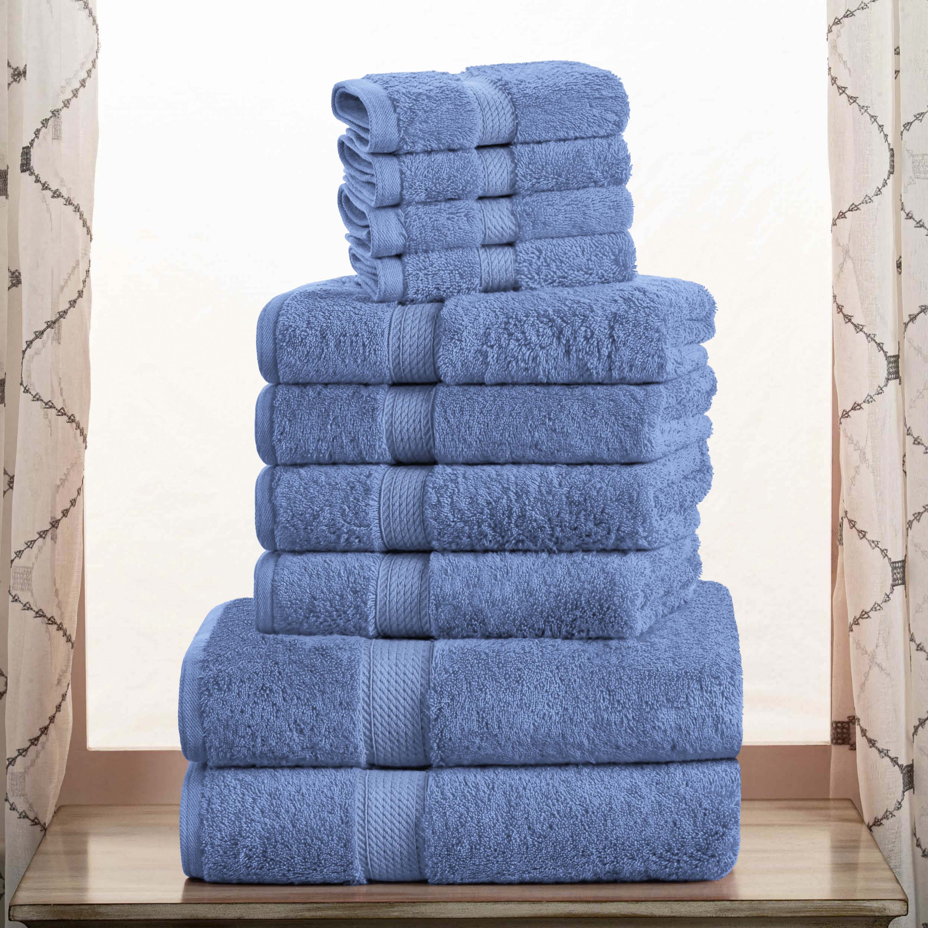 Madison Egyptian Cotton Pile Plush Heavyweight 10 Piece Towel Set