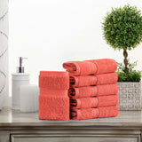 Egyptian Cotton Face Towel Set of 6 by Madison