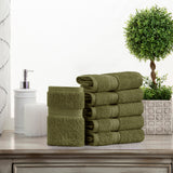 Egyptian Cotton Face Towel Set of 6 by Madison
