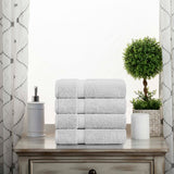 Egyptian Cotton Hand Towels 4-Piece Plush Set by Madison