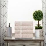 Egyptian Cotton Hand Towels 4-Piece Plush Set by Madison