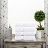 Egyptian Cotton Hand Towels 4-Piece Plush Set by Madison