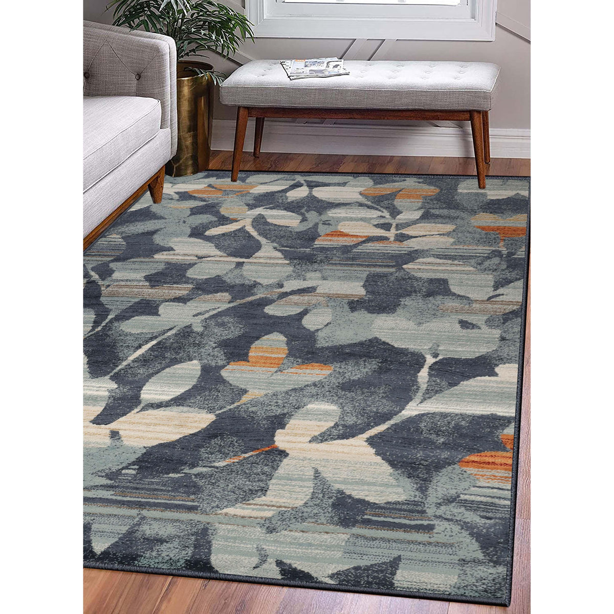 Mahonia Leaf and Vine Indoor Area Rugs or Runner Rug