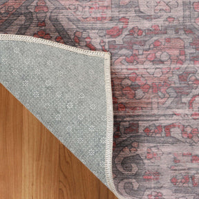 Manakin Bohemian Medallion Non-Slip Washable Indoor Area Rug