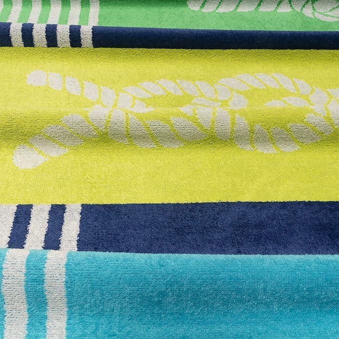 Marine Knots Oversized 2 Piece Beach Towel Set